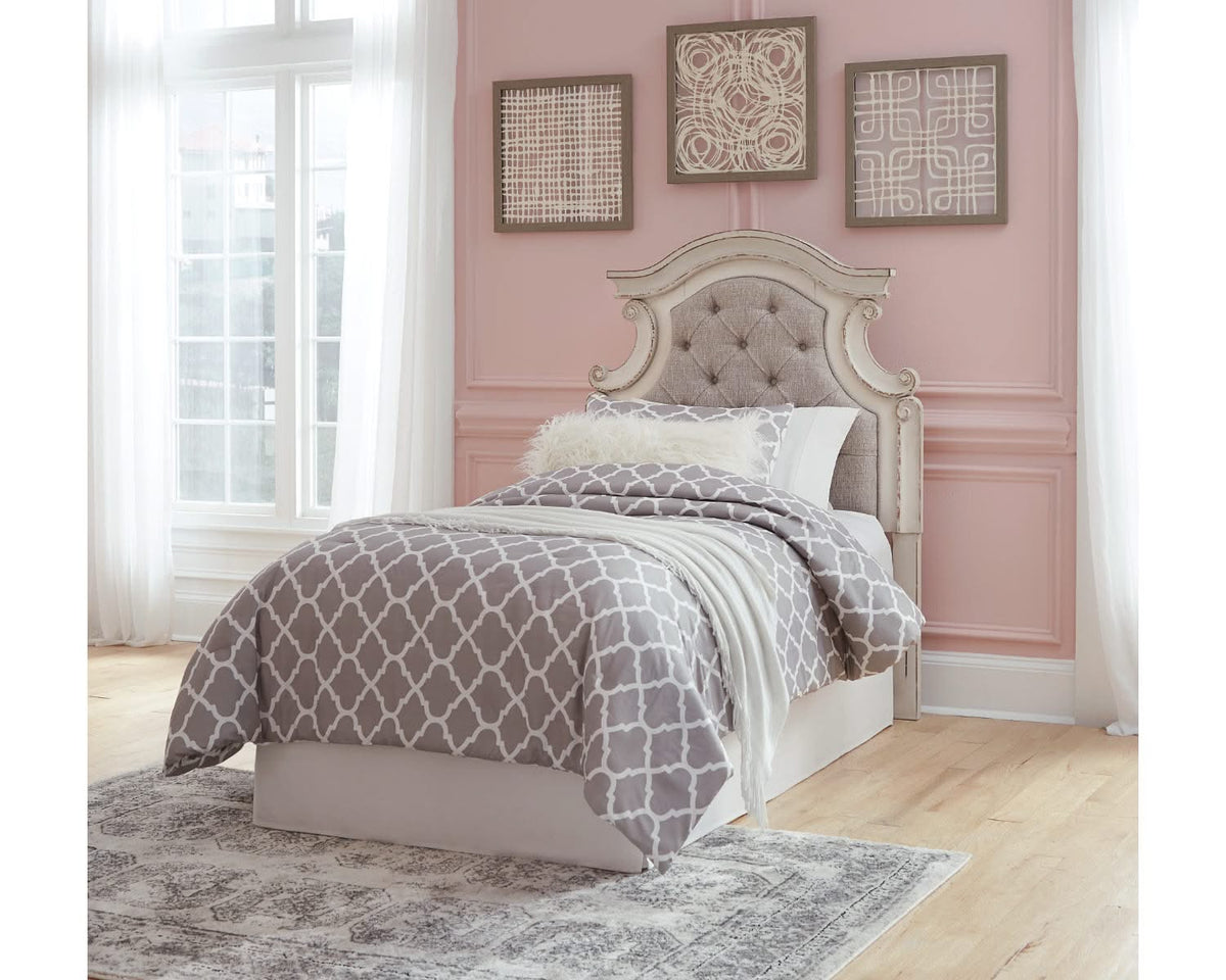 Realyn Twin Upholstered Panel Headboard