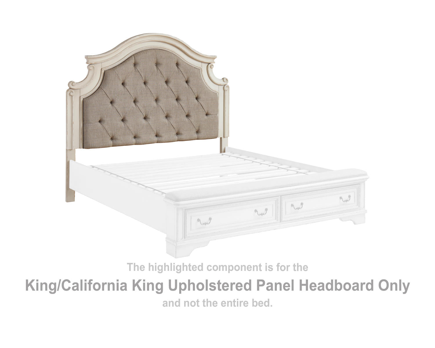 Realyn King/California King Upholstered Panel Headboard