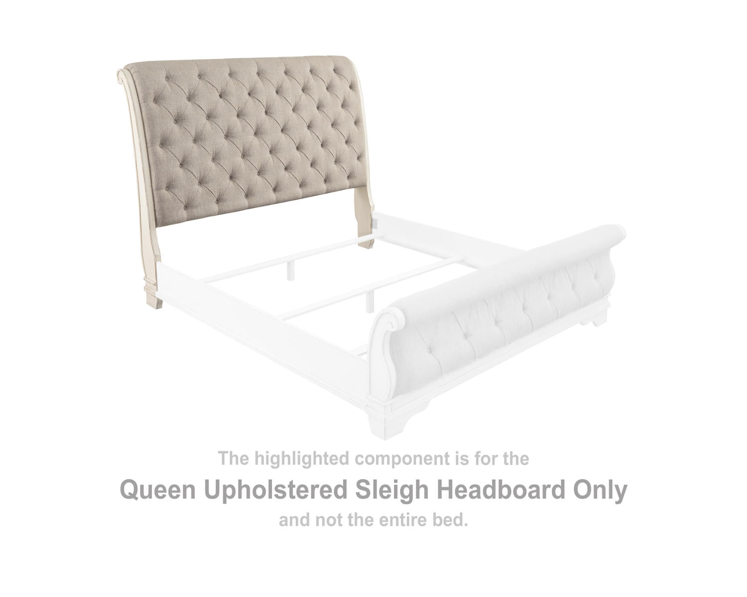 Realyn Queen Upholstered Sleigh Headboard