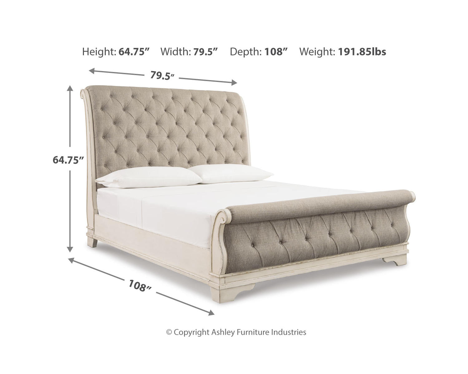 Realyn California King Sleigh Bed