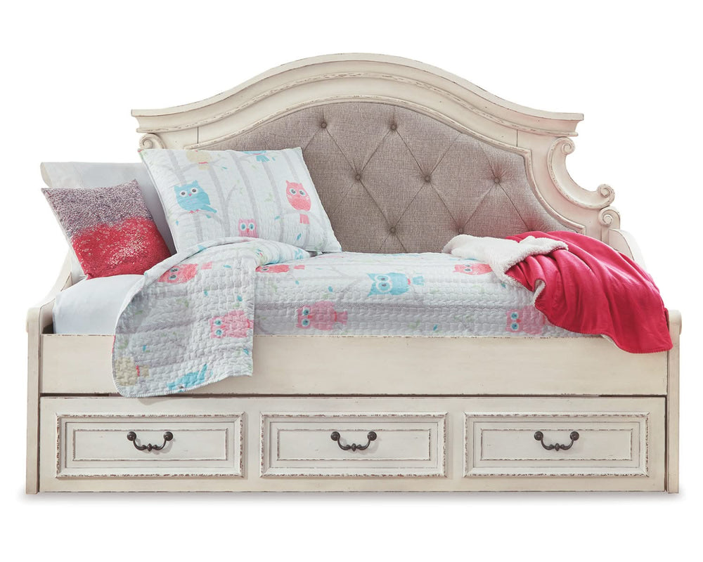 Realyn Twin Storage Day Bed and Nightstand