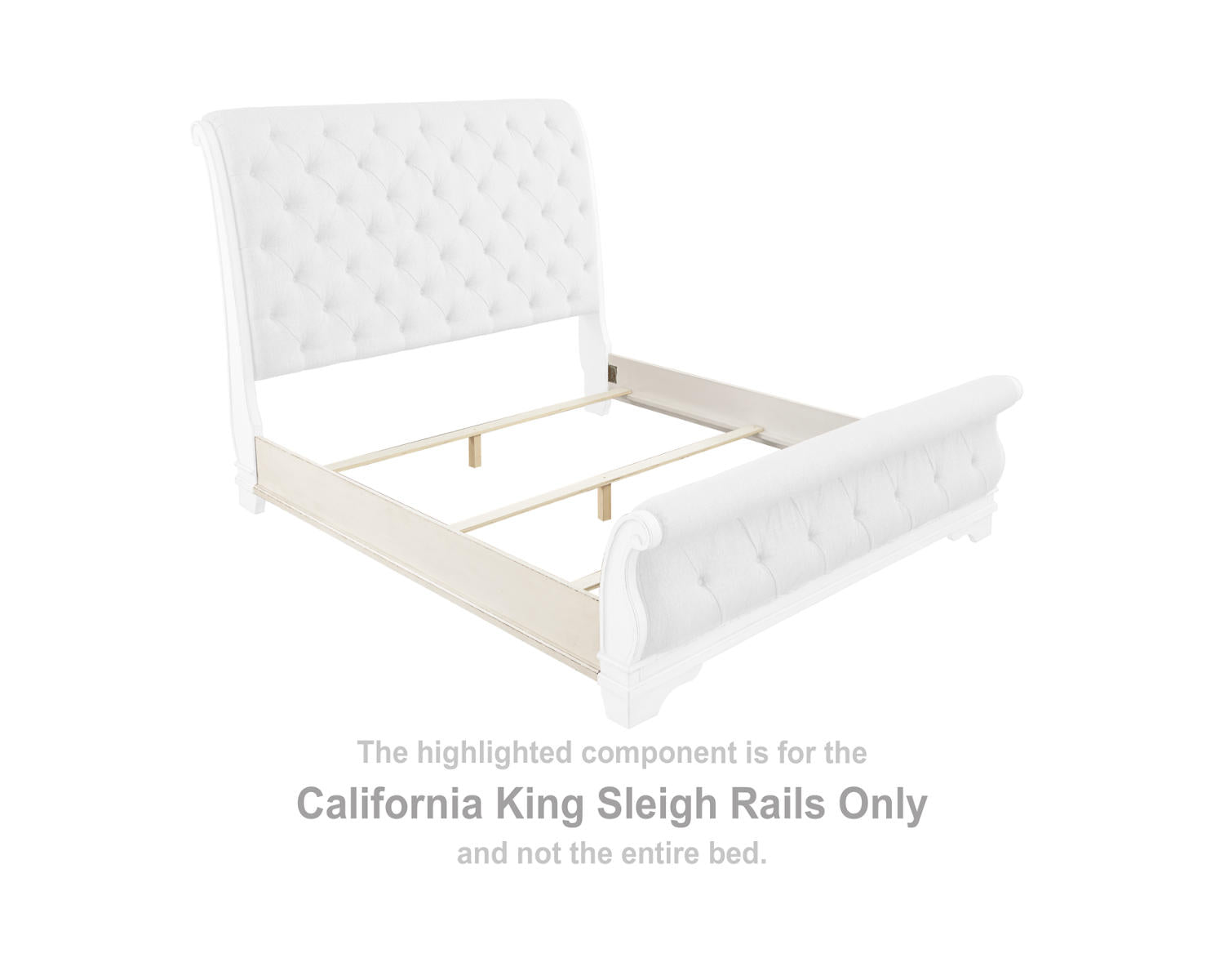 Realyn California King Sleigh Rails