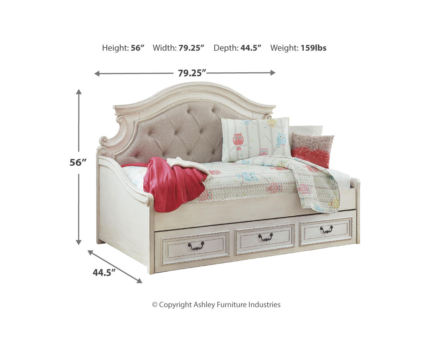 Realyn Twin Daybed with 1 Large Storage Drawer
