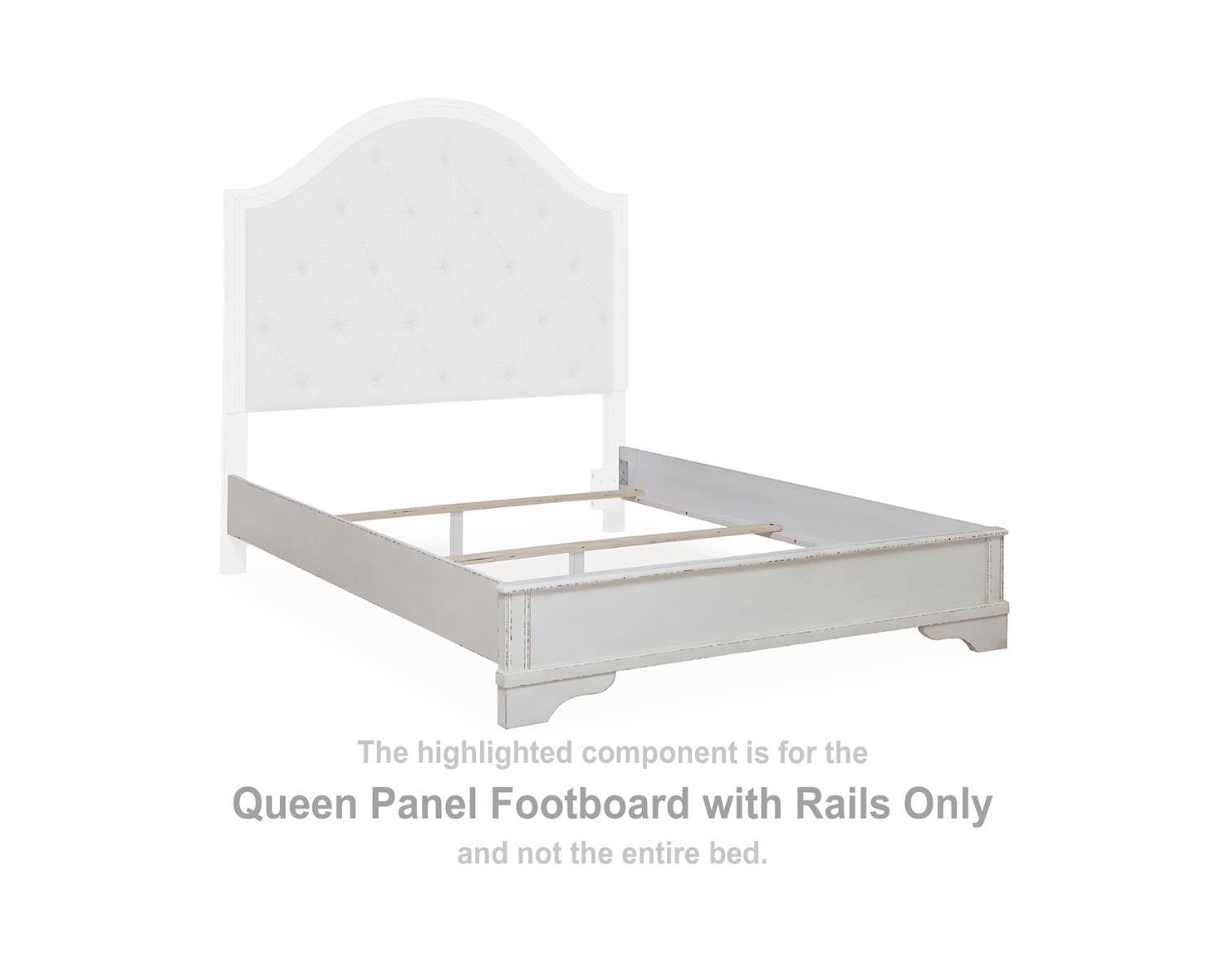 Blendon Queen Panel Footboard with Rails