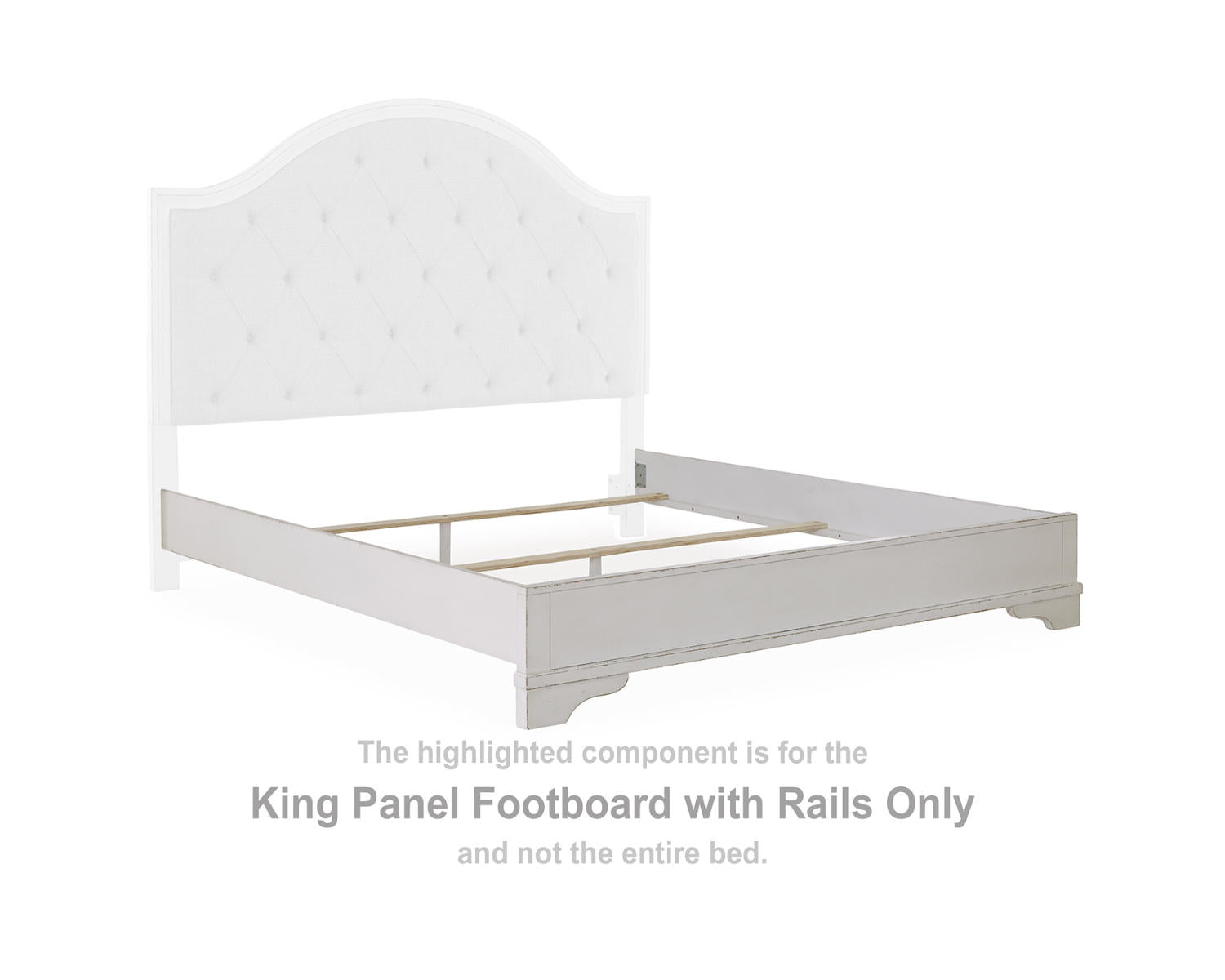 Blendon King Panel Footboard with Rails