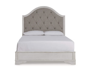 Cama Queen con paneles tapizados Blendon