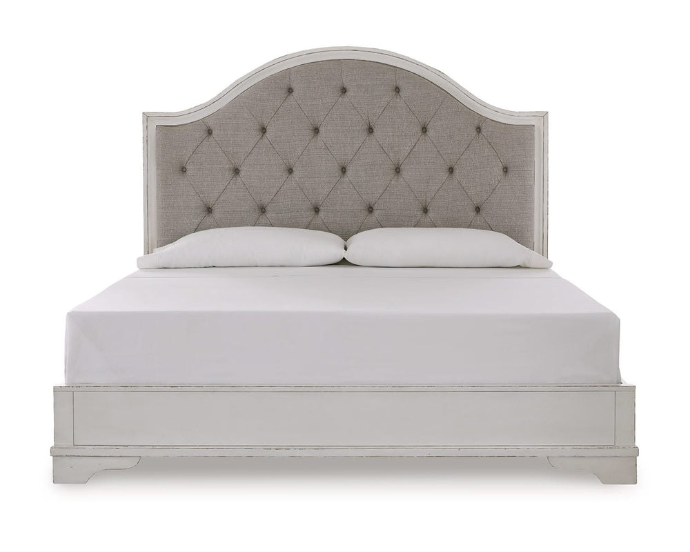 Cama con panel tapizado Blendon King
