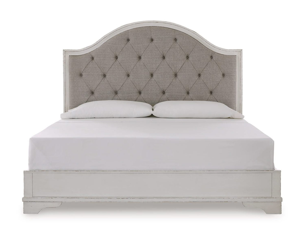Cama con panel tapizado Blendon King