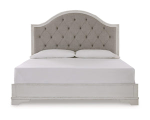 Cama con panel tapizado Blendon King