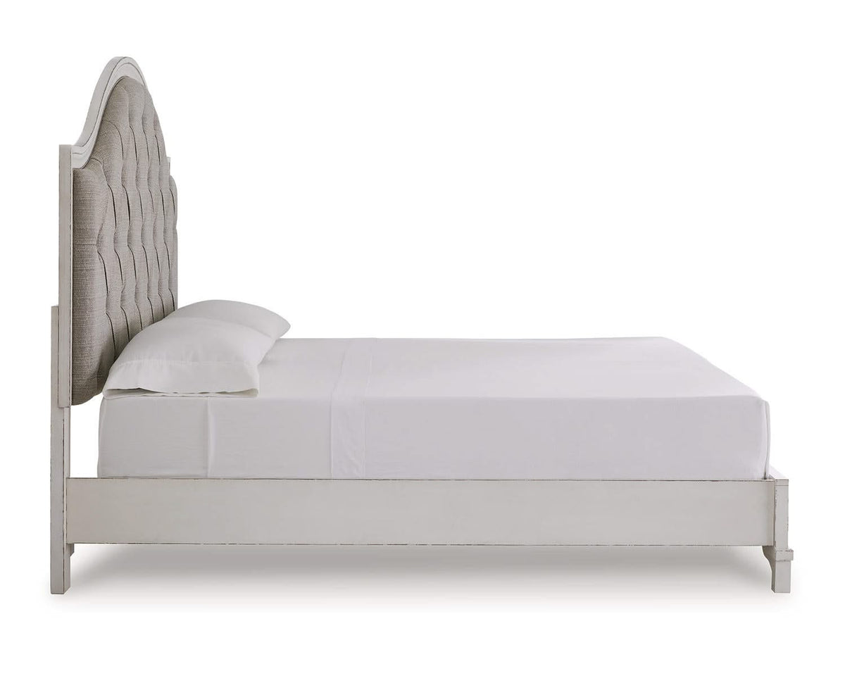 Cama con panel tapizado Blendon King