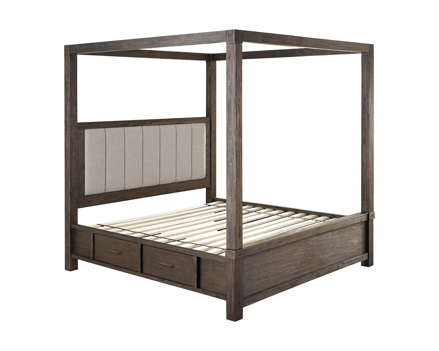 Dellbeck Queen Canopy Bed with 4 Storage Drawers
