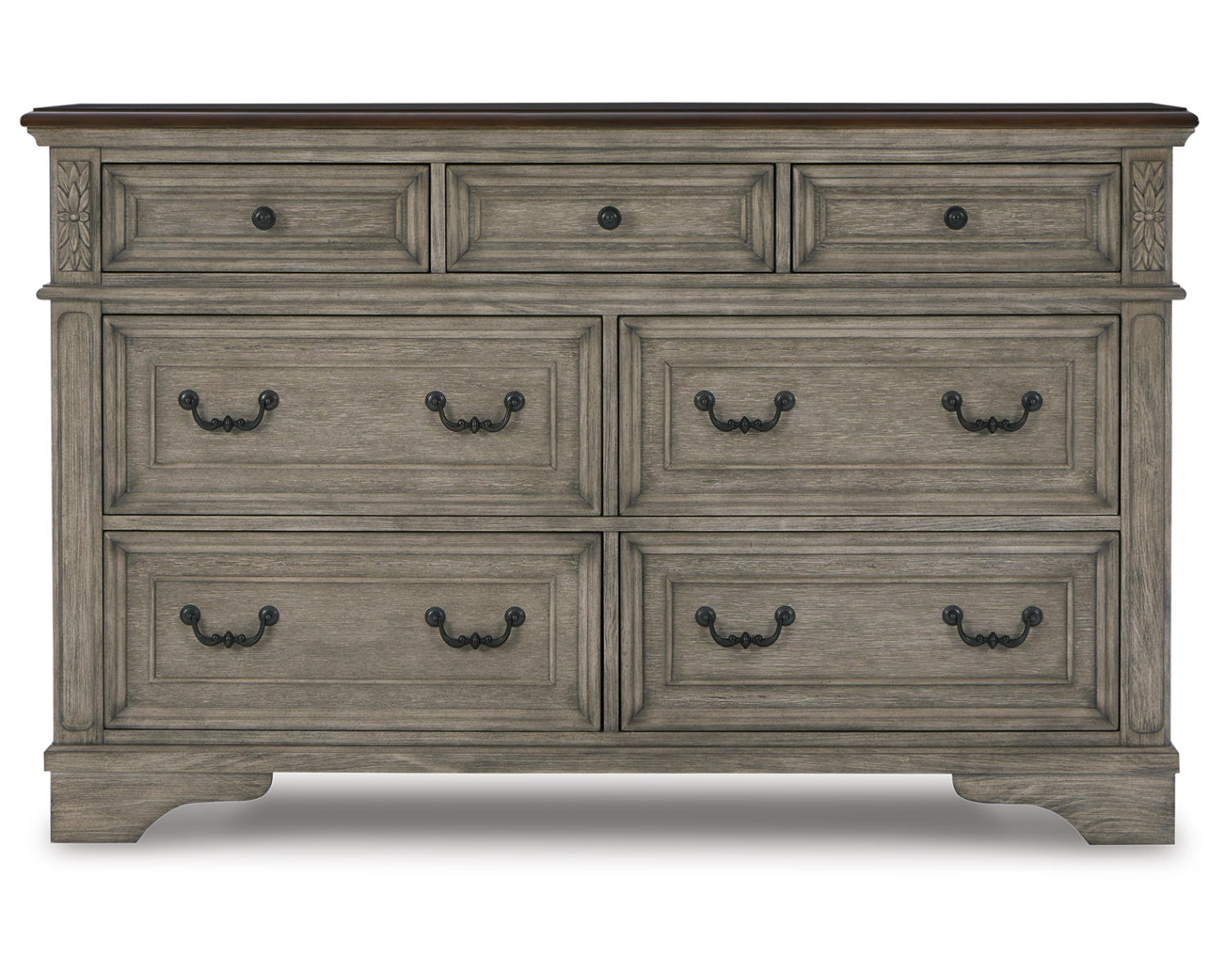 Lodenbay Queen Upholstered Panel Bed, Dresser and Nightstand