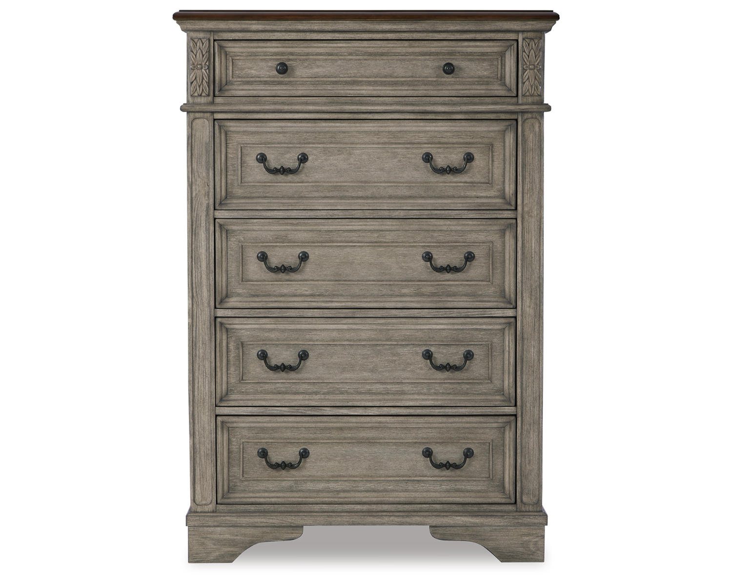 Lodenbay King Upholstered Panel Bed, Dresser, Mirror, Chest and Nightstand