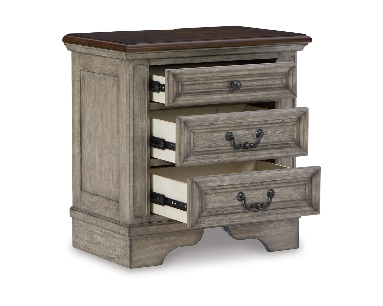 Lodenbay King Upholstered Panel Bed, Dresser, Mirror, and Nightstand