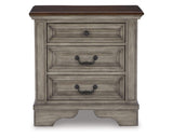 Lodenbay Queen Upholstered Panel Bed, Dresser and Nightstand