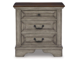 Lodenbay Queen Upholstered Panel Bed, Dresser and Nightstand