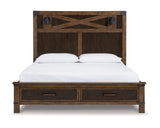 Wyattfield King Panel Bed with Storage