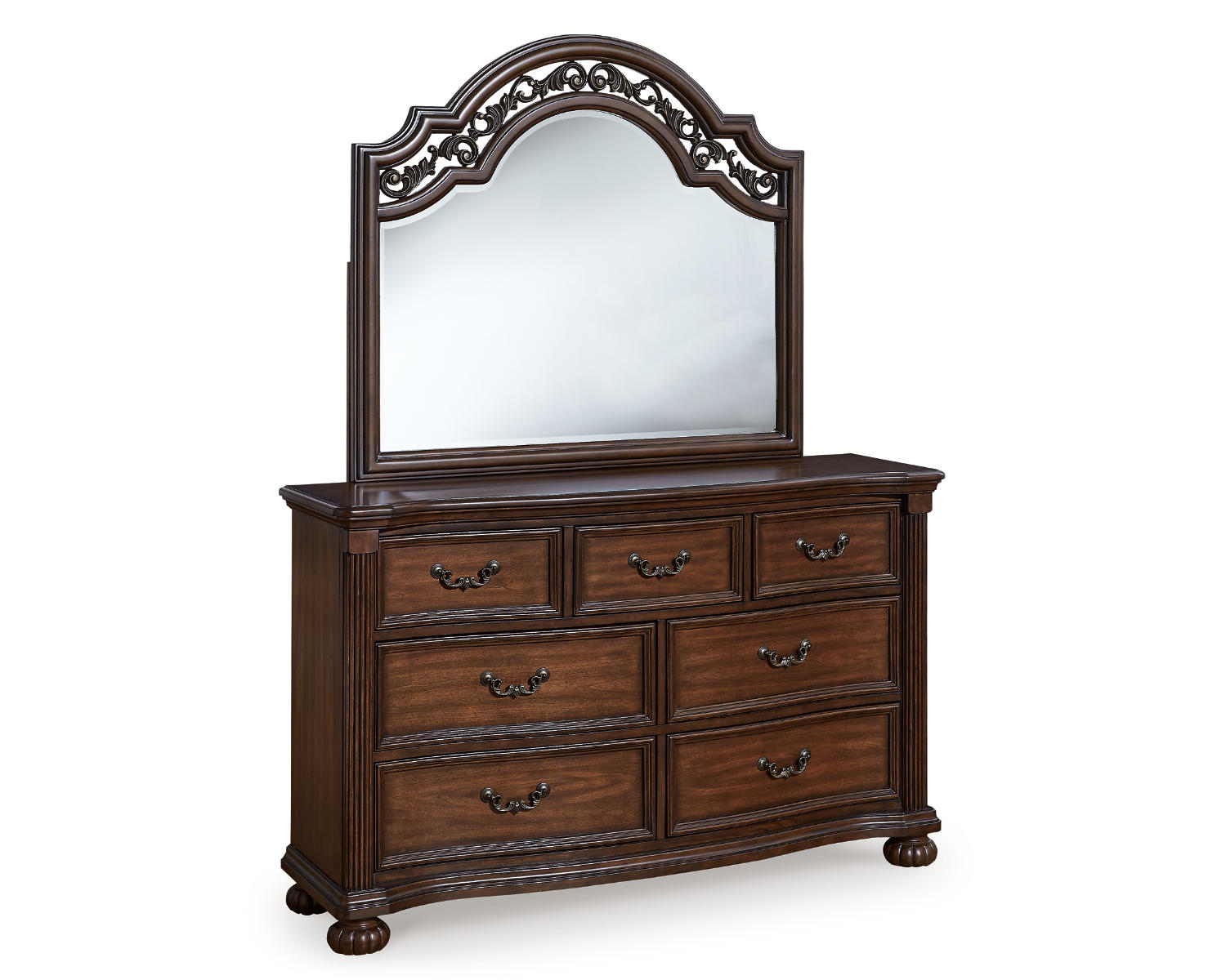 Lavinton King Poster Bed, Dresser, Mirror and Nightstand