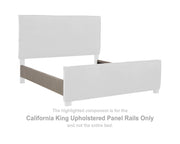 Krystanza Californina King Upholstered Panel Rails