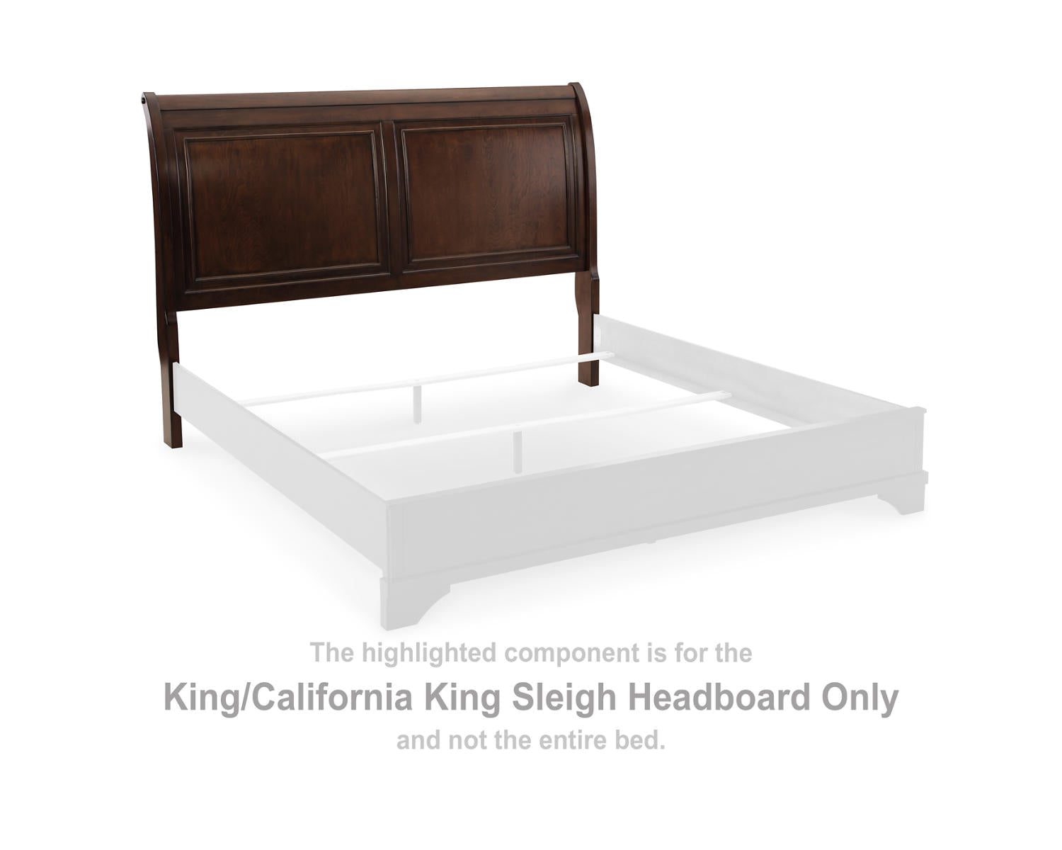 Brookbauer King/California King Sleigh Headboard