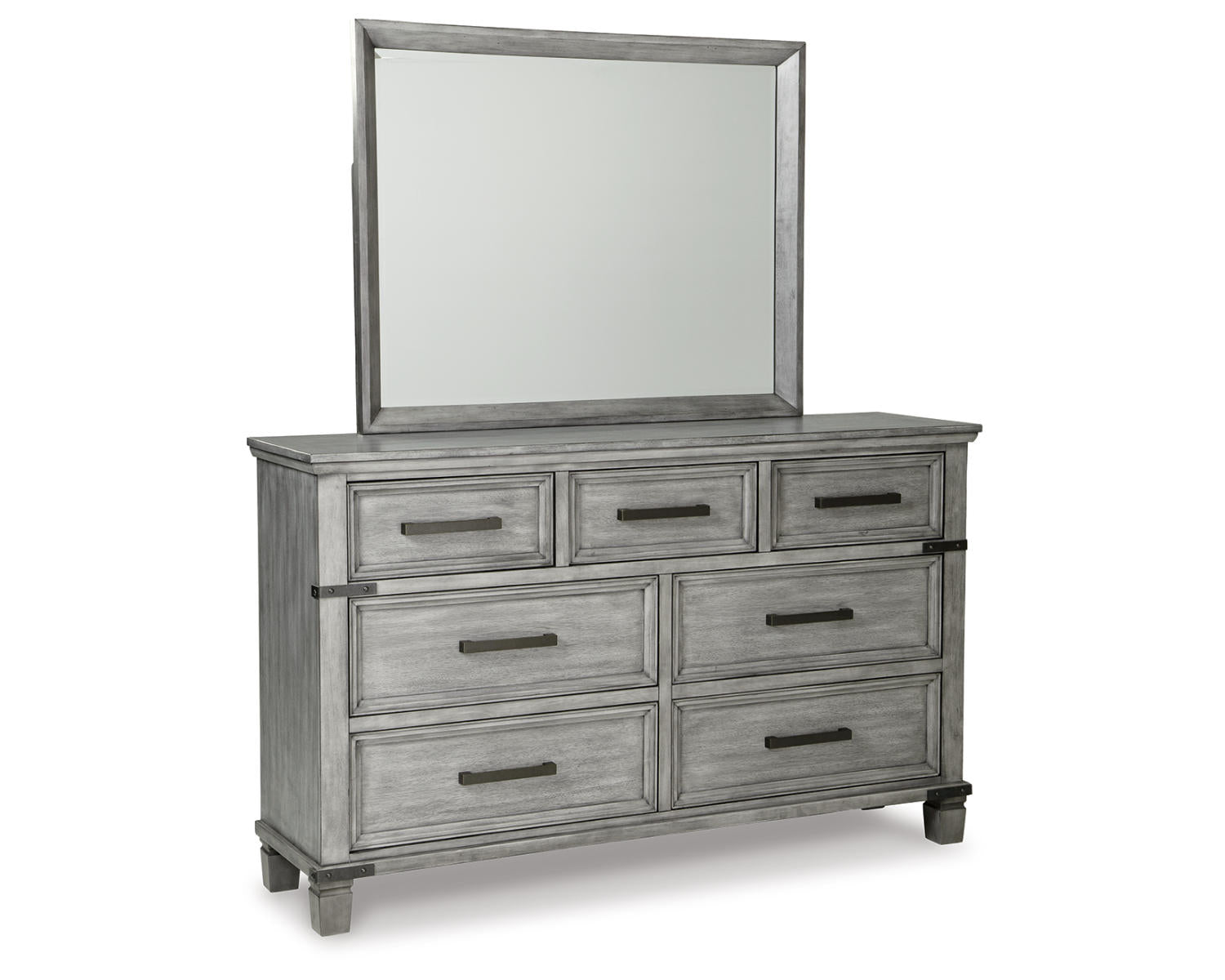 Russelyn Queen Panel Storage Bed, Dresser, Mirror, Chest and 2 Nightstands