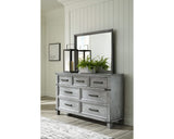 Russelyn King Panel Storage Bed, Dresser, Mirror and Chest