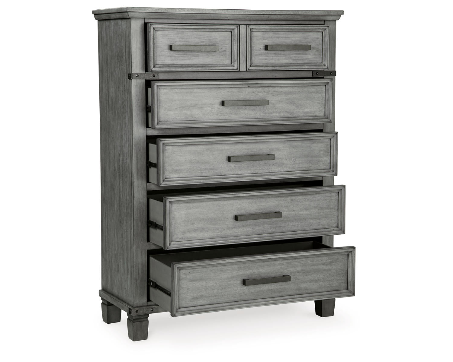 Russelyn Queen Panel Storage Bed, Dresser, Mirror, Chest and 2 Nightstands