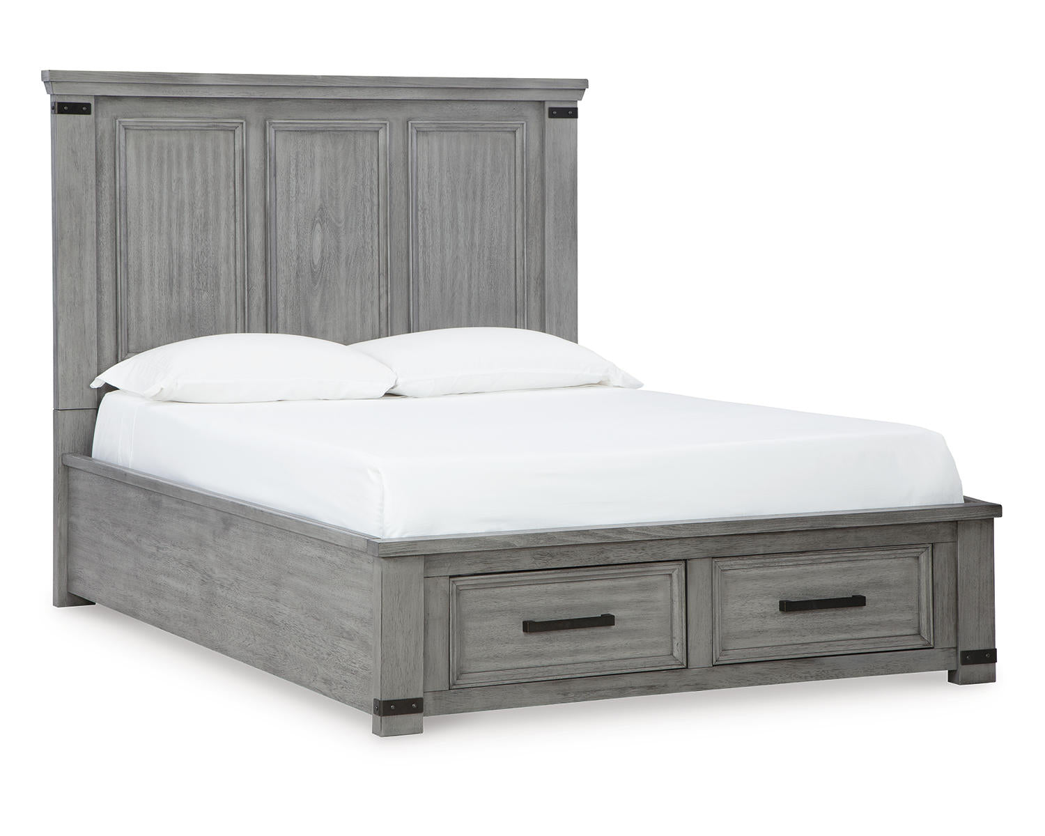 Russelyn Queen Panel Storage Bed, Dresser, Mirror, Chest and 2 Nightstands