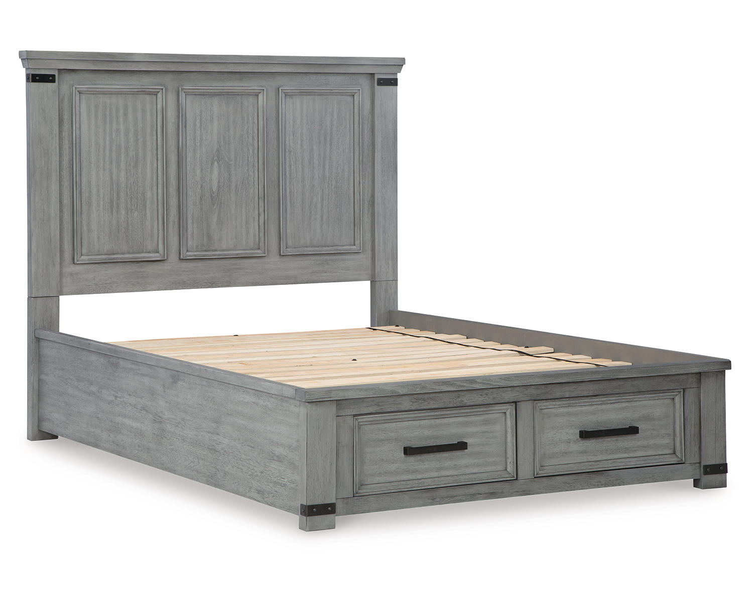 Russelyn Queen Panel Storage Bed, Dresser, Mirror, Chest and 2 Nightstands