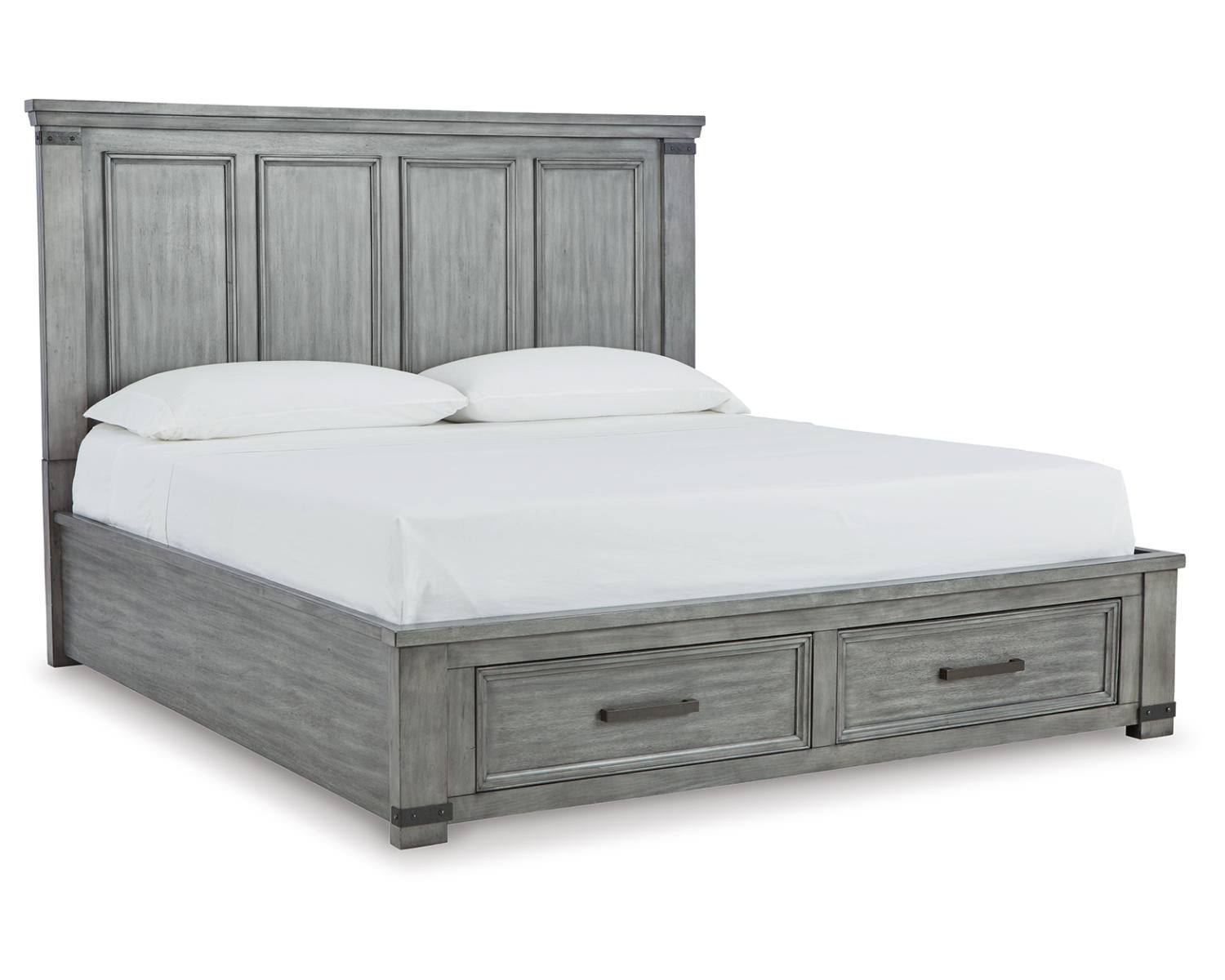 Russelyn King Panel Storage Bed, Dresser, Mirror and 2 Nightstands