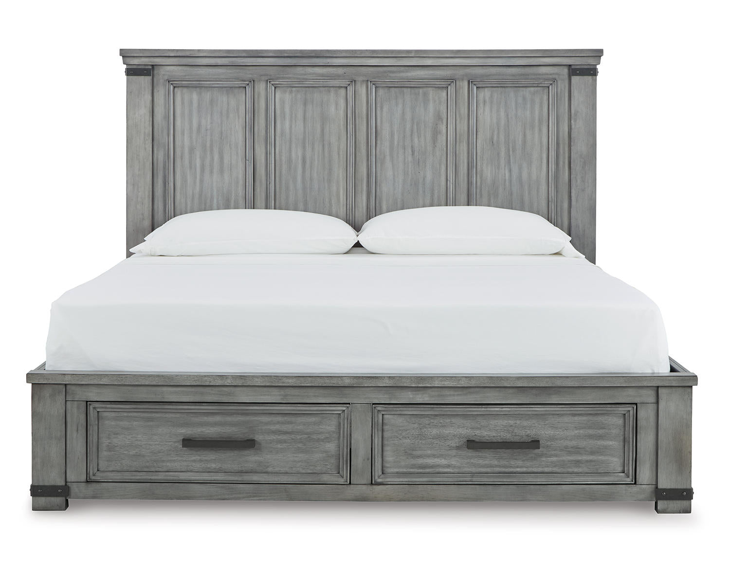 Russelyn King Panel Storage Bed, Dresser, Mirror and 2 Nightstands