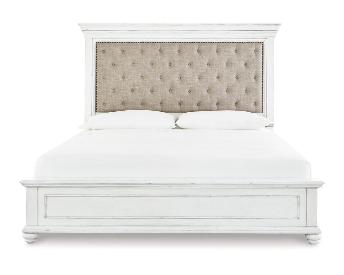 Kanwyn Queen Bed with Mirrored Dresser