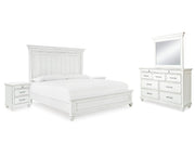 Kanwyn Queen Panel Bed, Dresser, Mirror and 2 Nightstands