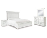 Kanwyn Queen Panel Storage Bed, Dresser, Mirror and Nightstand