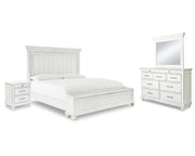 Kanwyn Queen Panel Storage Bed, Dresser, Mirror and Nightstand