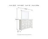 Kanwyn Queen Bed with Mirrored Dresser