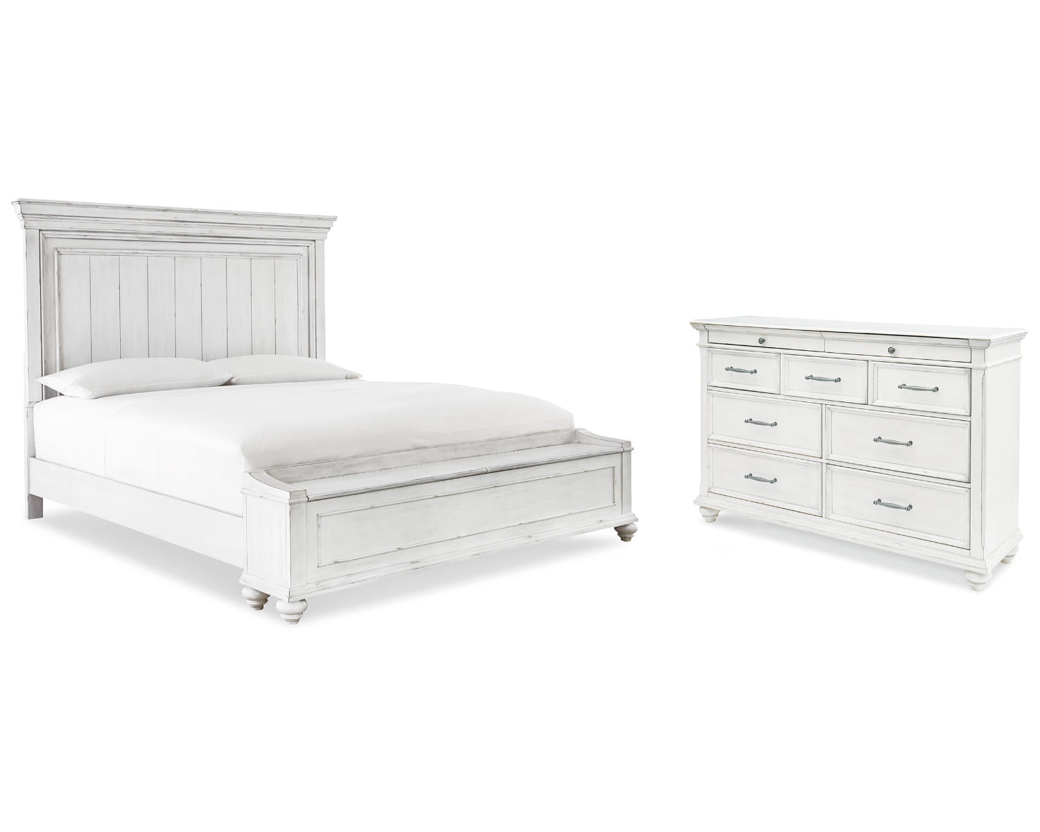 Kanwyn King Storage Panel Bed and Dresser