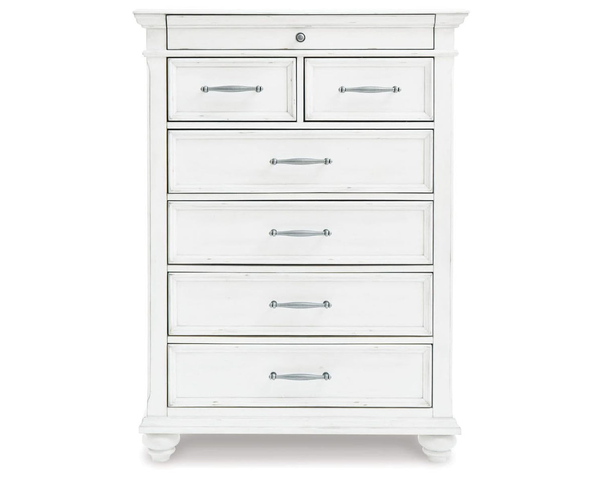 Kanwyn King Panel Storage Bed, Chest and Nightstand