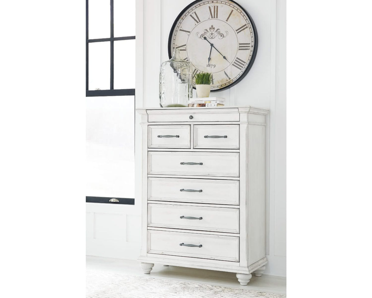 Kanwyn King Panel Storage Bed, Chest and Nightstand