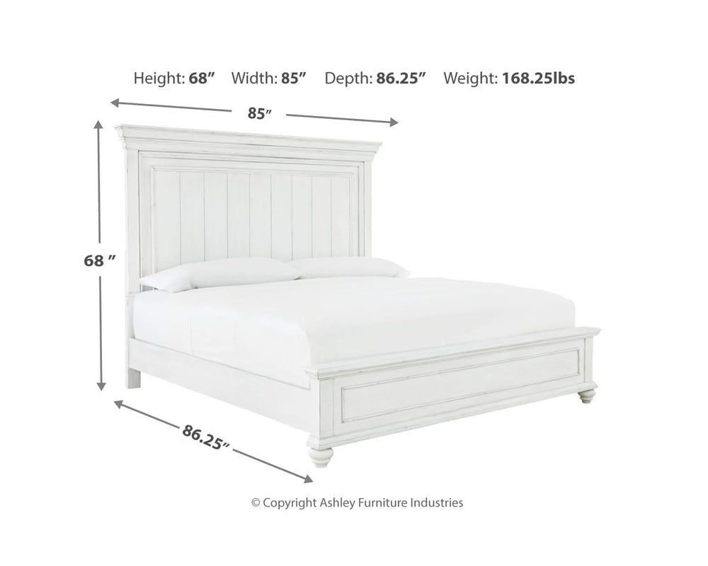 Cama Kanwyn California King con paneles