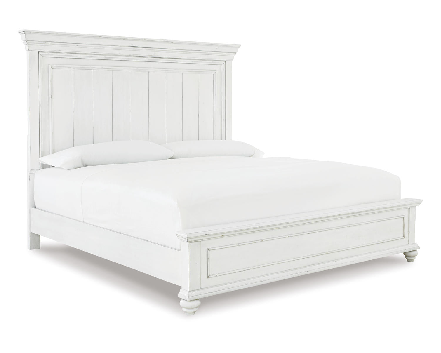 Kanwyn King Panel Bed, Dresser, Mirror, Chest and 2 Nightstands