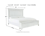 Kanwyn California King Panel Bed with Storage Bench
