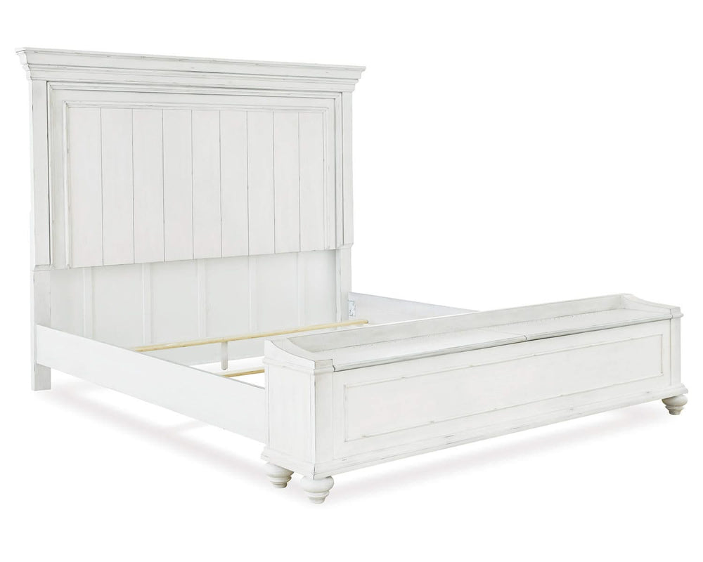 Kanwyn Queen Panel Storage Bed, Dresser, Mirror and Nightstand