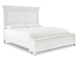 Kanwyn California King Panel Bed with Storage Bench
