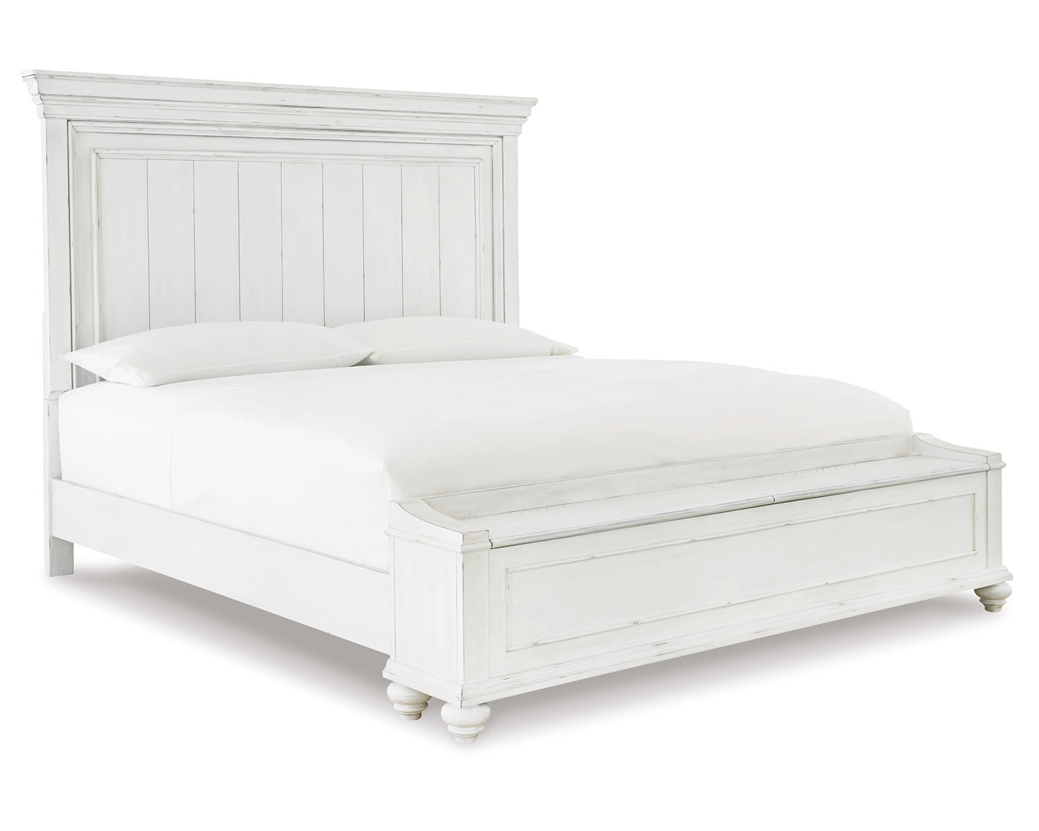 Kanwyn Queen Panel Bed with Storage Bench