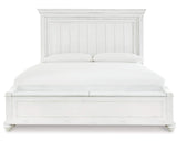 Kanwyn California King Panel Bed with Storage Bench