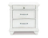 Kanwyn Queen Upholstered Panel Bed, Dresser, Mirror, and Nightstand
