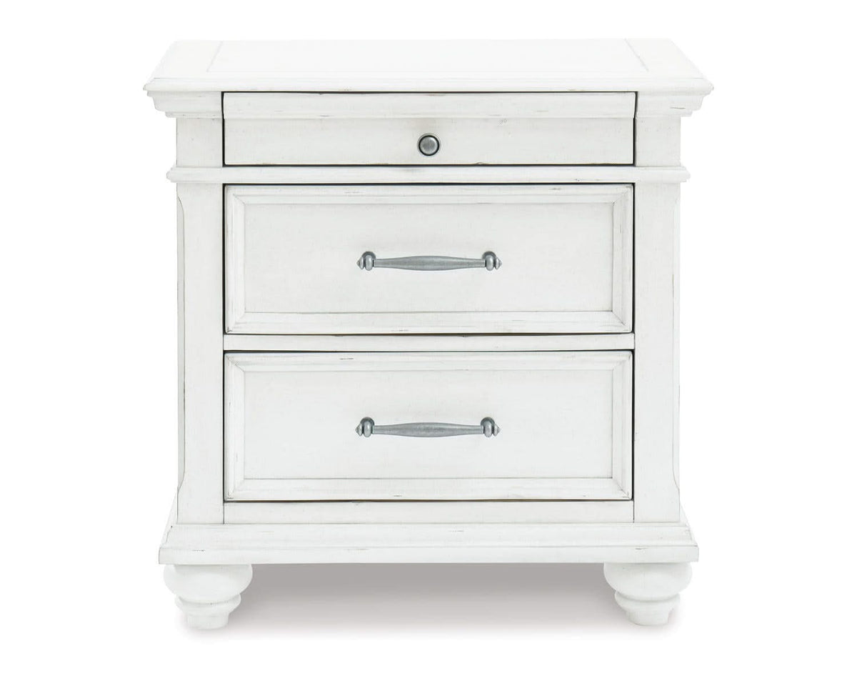 Kanwyn Queen Panel Storage Bed, Dresser, Mirror and Nightstand