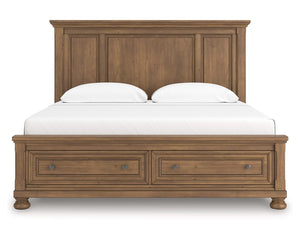Cama Feddinger King con almacenamiento y paneles