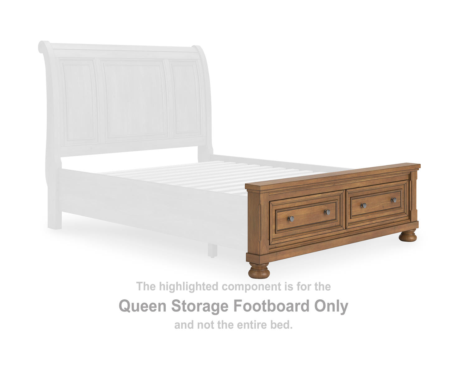 Feddinger Queen Storage Footboard